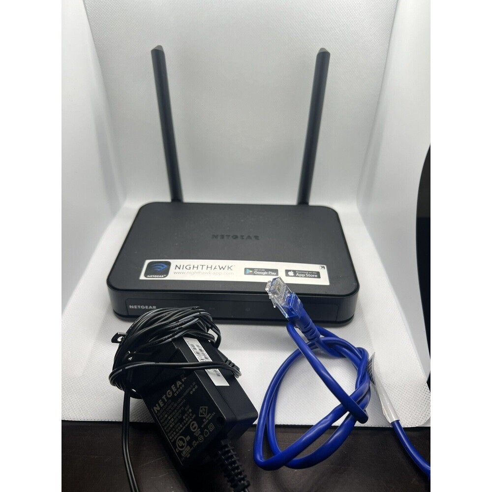 NETGEAR Wifi Router AC750 R6020 Mbps 4 Port Dual Band Black - Picture 2 of 6